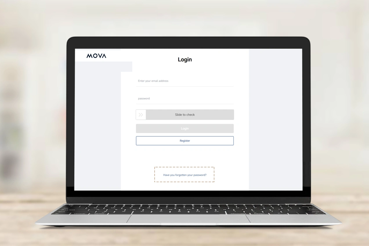Forgot the Mova Login Password