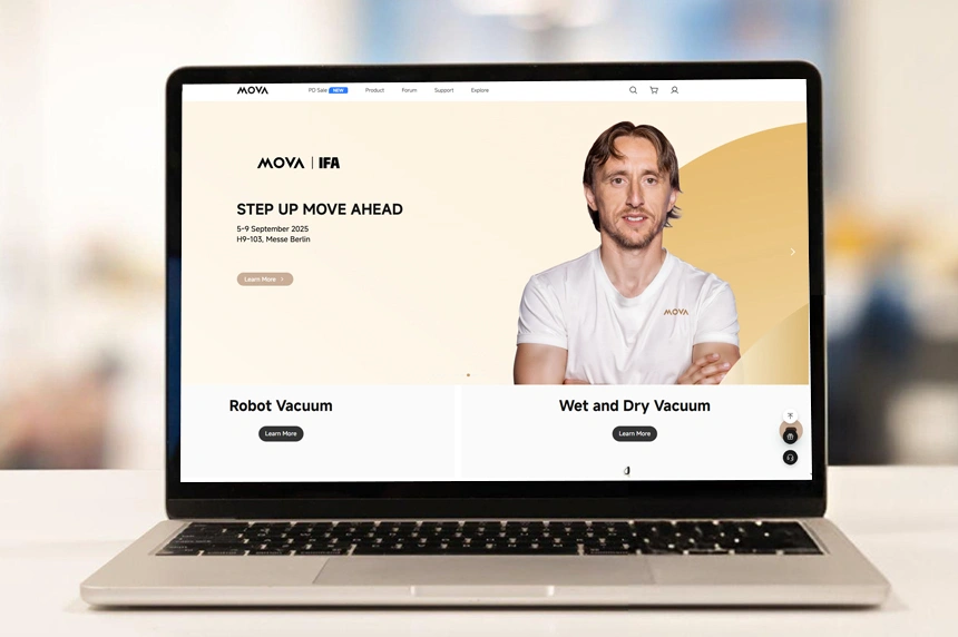 Mova Robot Vacuum Login via Web Browser